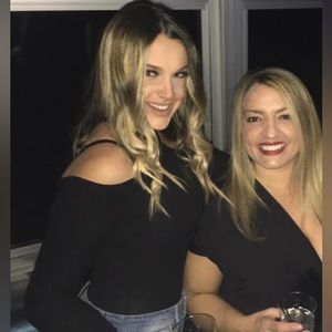 Super-Soft Black Ribbed Open Shoulder Bodysuit